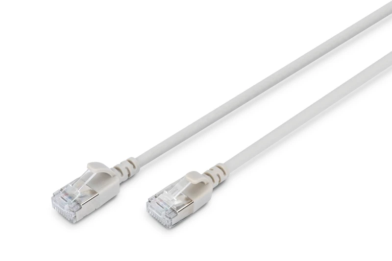 Image of Digitus CAT 6A F-FTP Slim patch cord. 7 m. gray