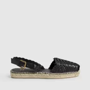 image of Nara Leather Braided Espadrilles