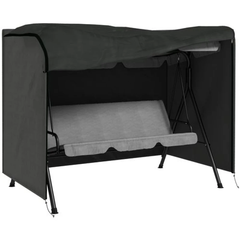 Image of Outsunny Large Outdoor Swing Chair Cover Garden Furniture Protector 164cm Grey 84B-446V00CG
