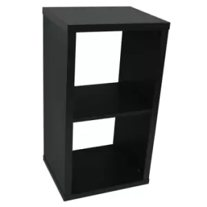 Image of Techstyle Cube 2 Cubby Square Display Shelves / Vinyl Lp Record Storage Black