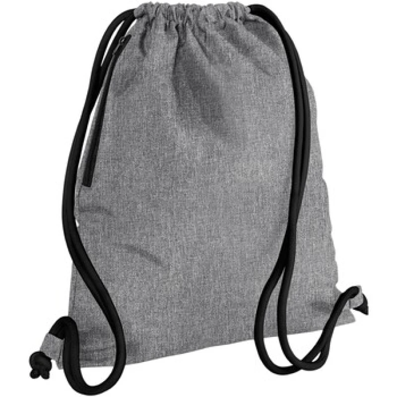 Image of Bagbase Icon Drawstring Bag in Light Grey Light Grey Unisex