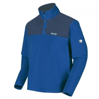 image of Regatta Melrow Overhead Fleece - NautiBl/DkDe