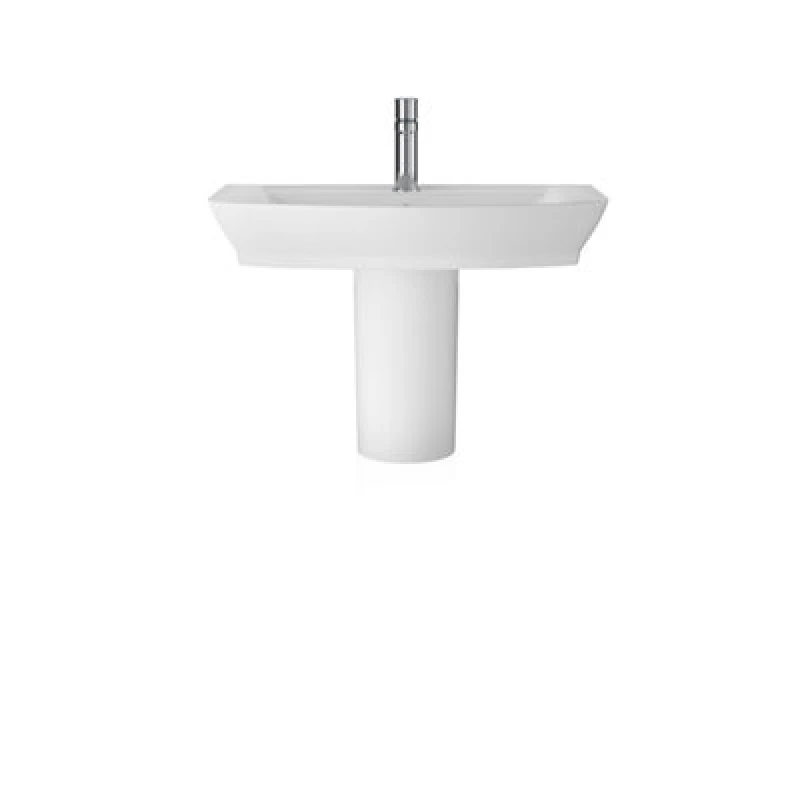 Image of Balterley Spirit Square Ceramic Basin and Semi Pedestal Balterley 550mm White