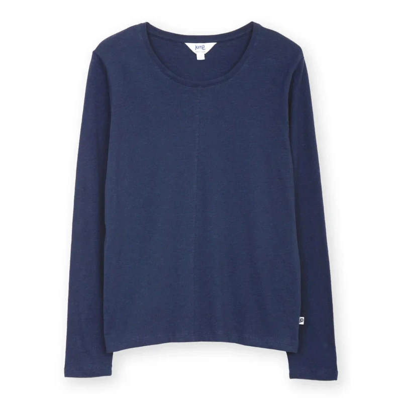 Image of Kite Womens blouse Kite Sandford Slub Bleu Female 48