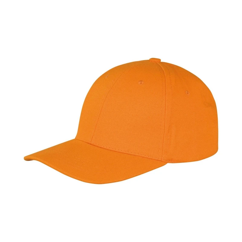 Image of Result Result Men Memphis Brushed Cotton Cap in Orange Orange One Size Male 5063425930104