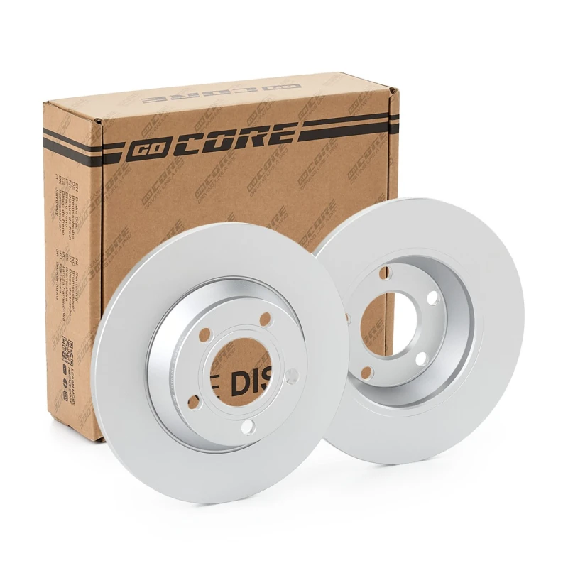 Image of goCORE GCH20241 Brake disc Front Axle, Solid, Cast Iron, Coated, without bolts/screws Cast Iron Brake Disc (82)
