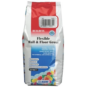 image of Mapei Flexible Grey Wall & floor Grout 2.5kg