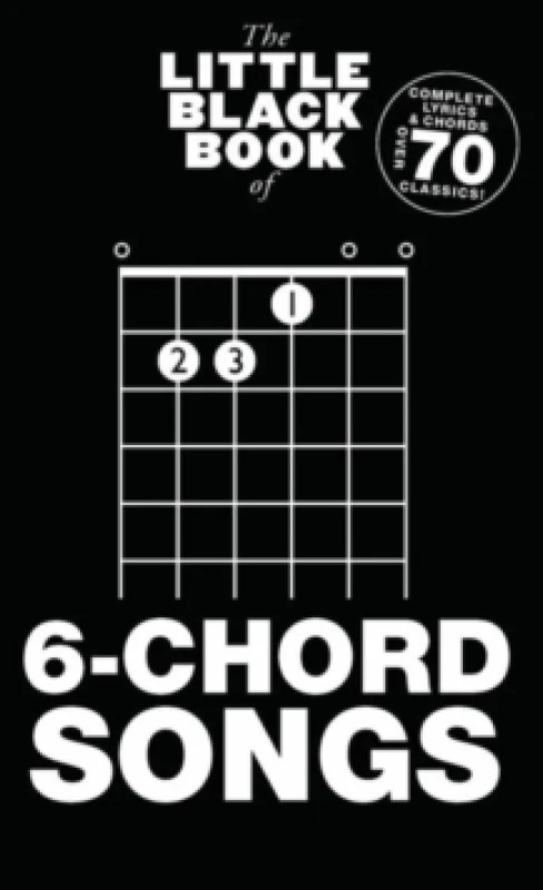 Image of The Little Black Book of 6-Chord Songs Book Paperback
