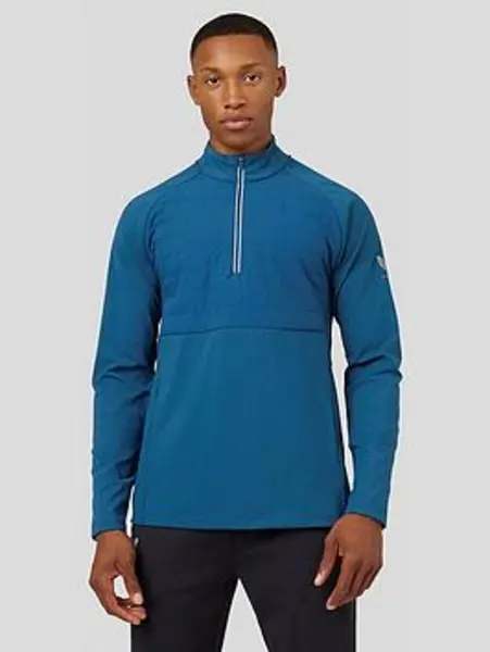 Image of Castore Mens Training Hybrid Quarter Zip Green VPQSP Male 2XL,L,M,XL
