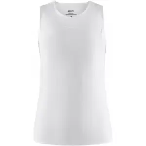 image of Craft Womens/Ladies Pro Dry Sleeveless Base Layer Top (M) (White)