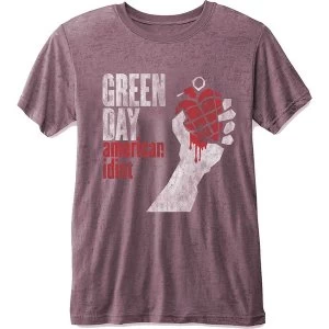 Image of Green Day - American Idiot Unisex Large T-Shirt - Pink