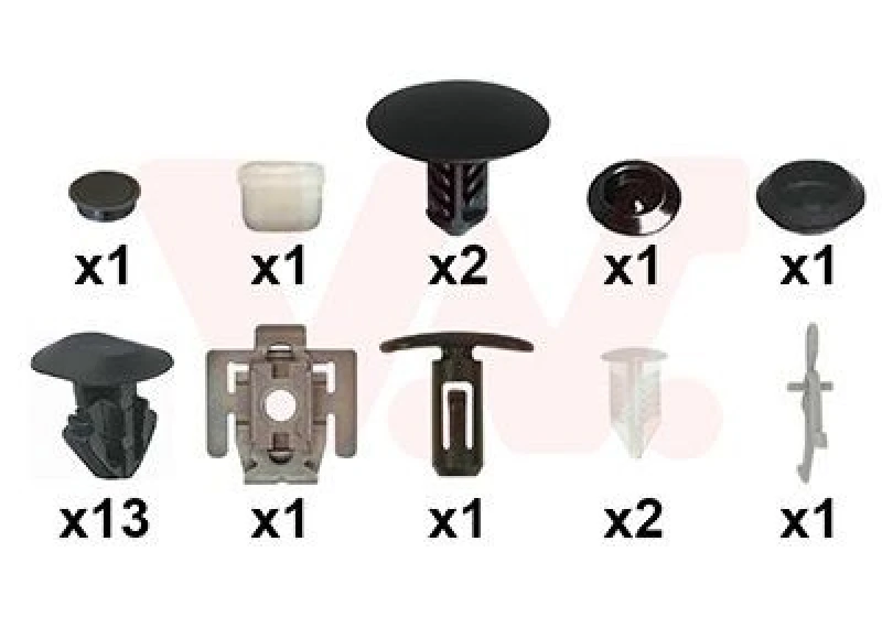 Image of VAN WEZEL Mounting Kit, door VAN WEZEL 4327799