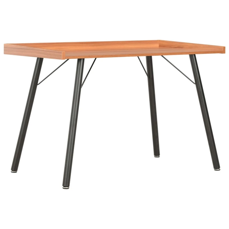 Image of vidaXL Computer Desk Brown Corner Wooden Writing Desktop Office Workstation