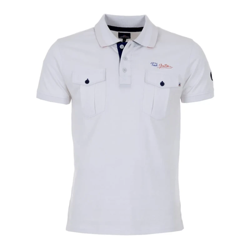 Image of Polo shirt Peak Mountain Cocheak Blanc Male 2XL