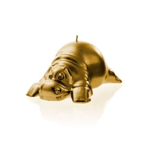 Image of Gold Hippo Candle