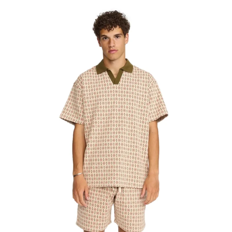 Image of Revolution Polo Revolution Jaquard Orange Male S