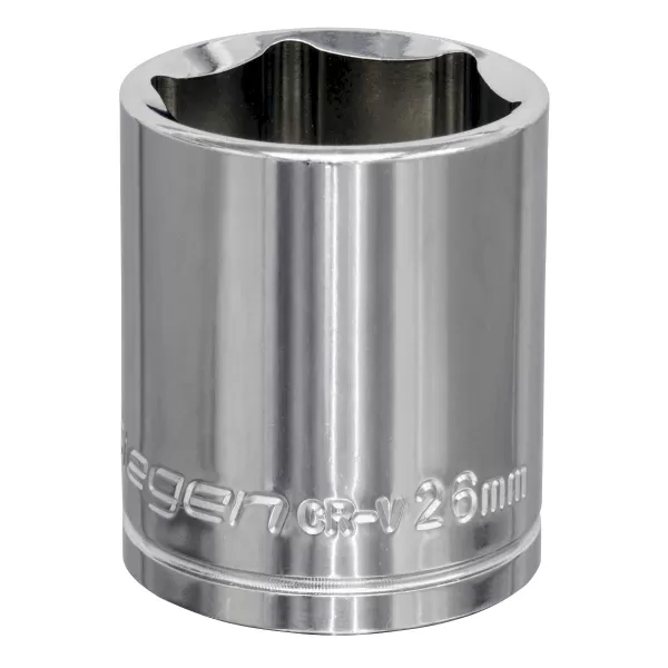Image of Genuine SEALEY S0662 WallDrive® Socket 26mm 1/2Sq Drive
