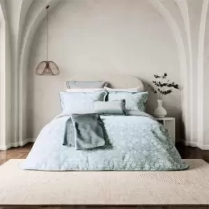 Image of Bedeck of Belfast Saja BCI Cotton Sateen Duvet Cover - Blue