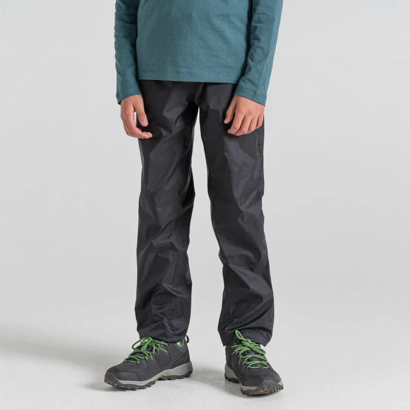 Image of Craghoppers Triton WP Trouser Black unisex 3-4yrs