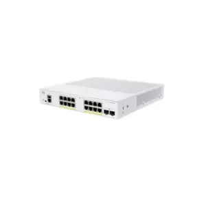 image of Cisco CBS350-16P-2G-EU network switch Managed L2/L3 Gigabit Ethernet (10/100/1000) Silver