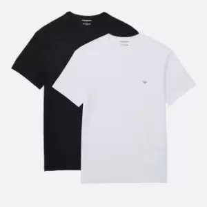 Image of Emporio Armani Two-Pack Cotton-Jersey T-Shirts - M