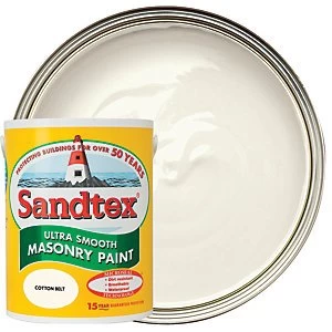 image of Sandtex Ultra Smooth Masonry Paint - Cotton Belt 5L