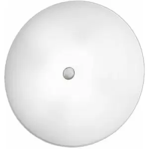Image of Kolarz CENTRO - Designer Glass Simple Flush Ceiling Light Matt Nickel, 3x E27