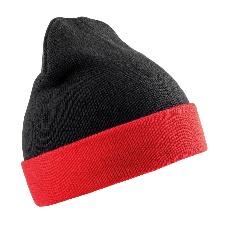 Image of Result Result Men Compass Beanie in Dark Brown Dark Brown One Size Male 5059699693227