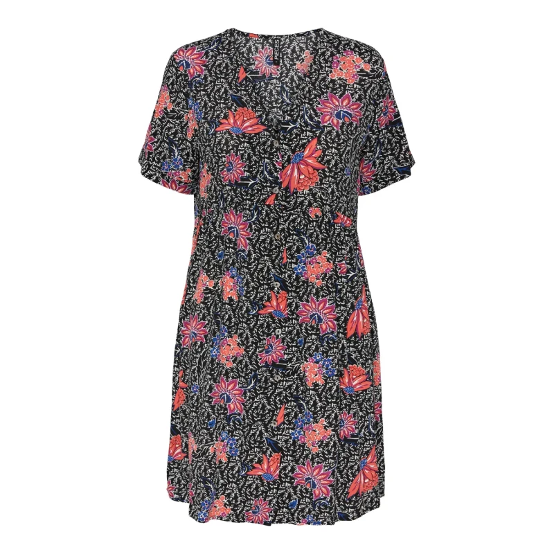 Image of Pieces Short dress For Her Pieces Mally Noir Female XS