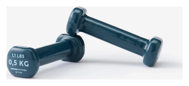 Image of Decathlon Decathlon PVC Dumbbells Set - 2 x 0.5kg