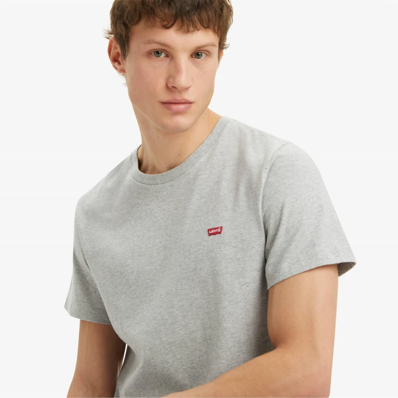 Image of Levis Levis Ss Original Hm Tee Mid Tone Gr - Black XL
