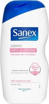 image of Sanex Hypoallergenic Shower Gel for Very Sensitive Skin 500ml