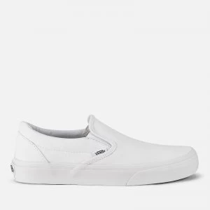Image of Vans Classic Slip-On Canvas Trainers - True White - UK 4