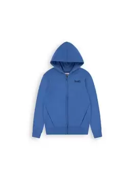 image of Teenager Logo Full Zip Hoodie - Blue