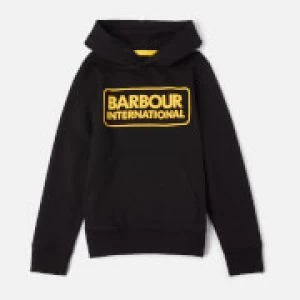 Image of Barbour Boys' Large Logo Hoodie - Black - L