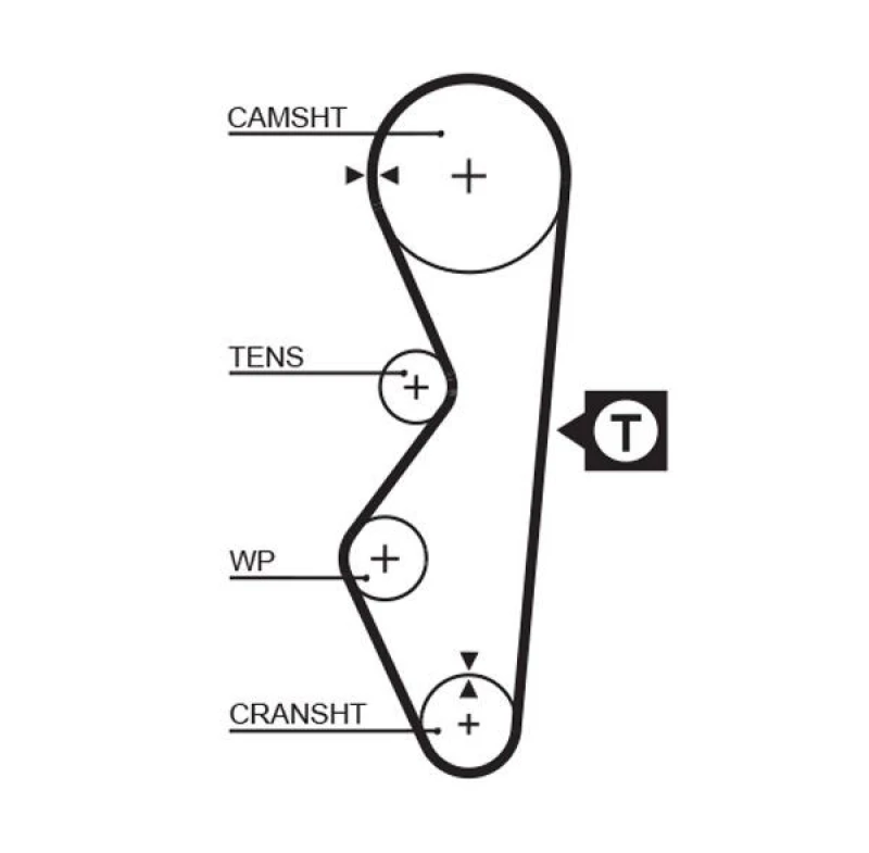 Image of GATES Timing Belt GATES 5124