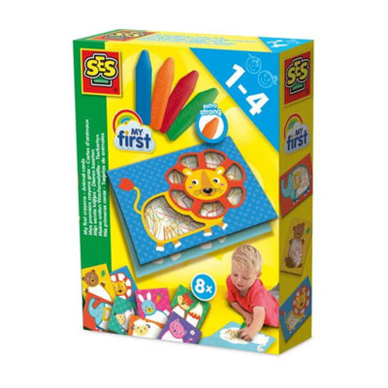 Image of Ses Creative My First Crayons - Animal Cards
