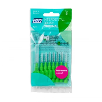 image of Tepe Angle 0.8mm Green Interdental Brushes 6Pcs