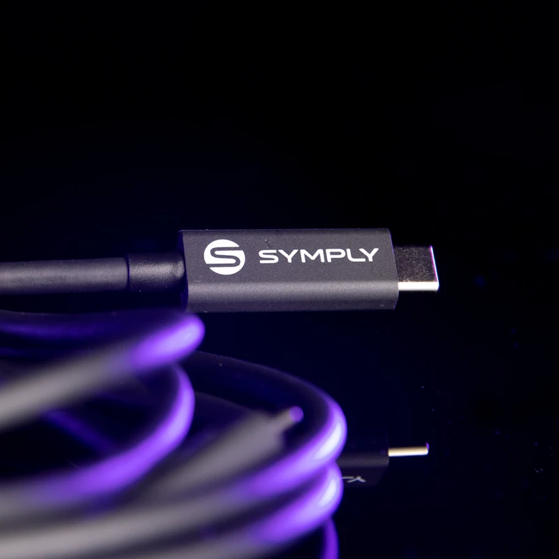Image of Symply Thunderbolt 4 Certified Braided Cable 2m (6.5ft) 40Gbps 100W Ch