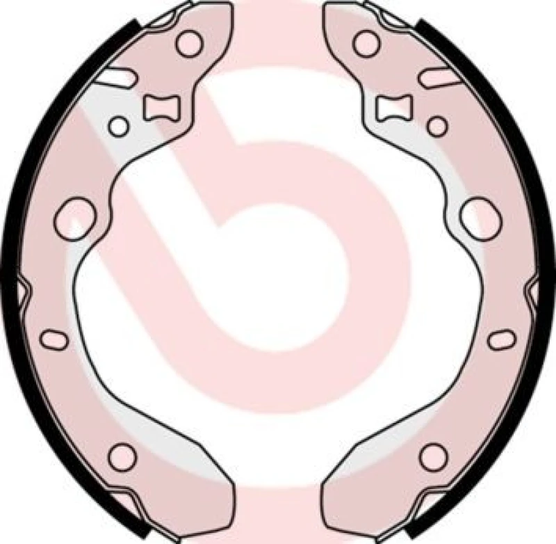 Image of BREMBO Brake Shoe Set BREMBO S 49 518