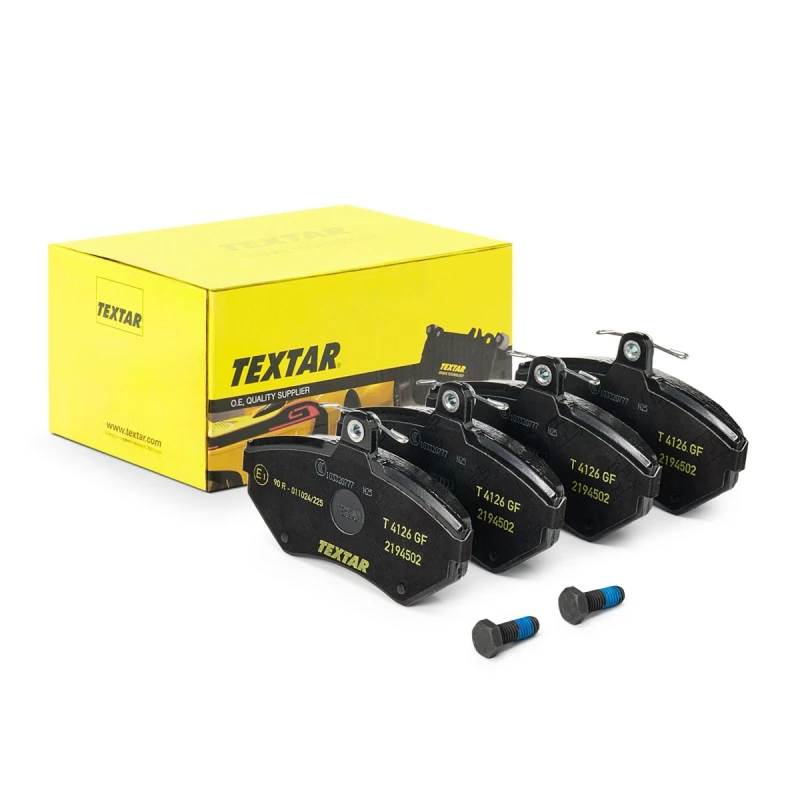 Image of TEXTAR 2194502 Brake pad set Q+ not prepared for wear warning indicator, with brake caliper screws Brake Pad Set,disc brake (402)