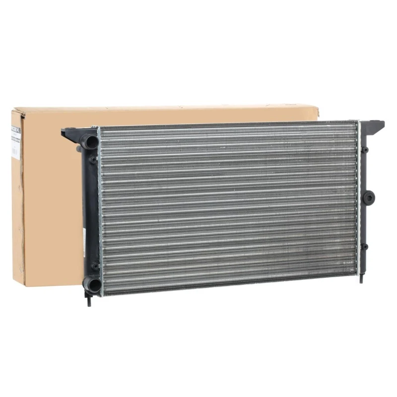 Image of RIDEX 470R0180 Engine radiator Aluminium, Mechanically jointed cooling fins, Plastic, without frame Plastic Radiator,engine cooling (470)
