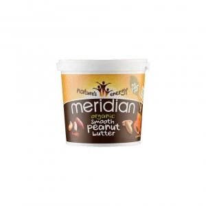 image of Meridian Meridian Organic Peanut Butter Smooth 100% Nuts 1kg