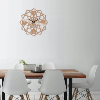 Image of Metal Wall Clock 27 - Copper Copper Decorative Metal Wall Clock