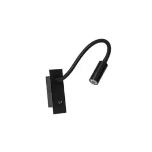 Image of Gramada 3W LED Recessed Reading Lamp 3W 3000K Aluminum, Metal Movable Tube With Plastic Cover Black Color