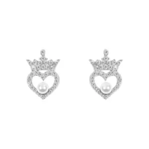 Disney Princess Sterling Silver Birthstone Crown Earrings ? June E906315RJUNL