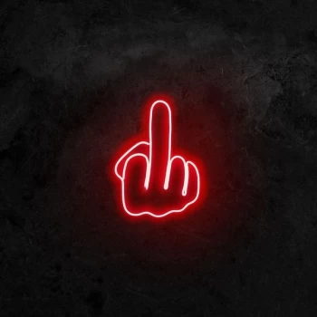 Image of Middle Finger - Red Red Wall Lamp
