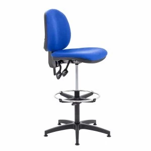 TC Office Concept Mid Back Chair with Adjustable Foot Ring, Royal Blue