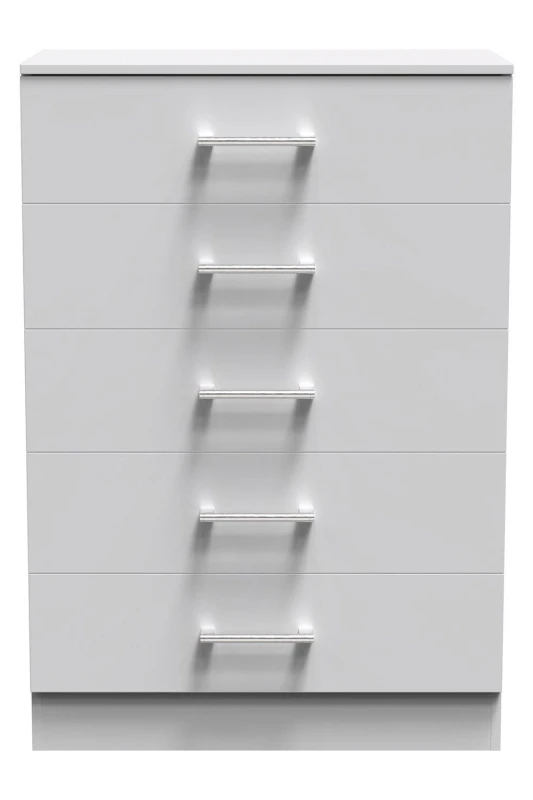 Image of Welcome Furniture Welcome Furniutre Yelanto 5 Drawer Chest - Ready Assembled DEV012GM