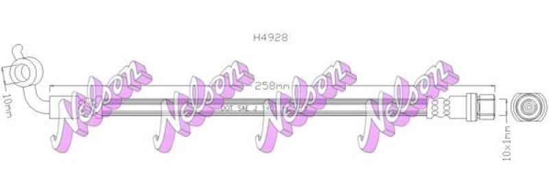 Image of Brake hose KAWE H4928